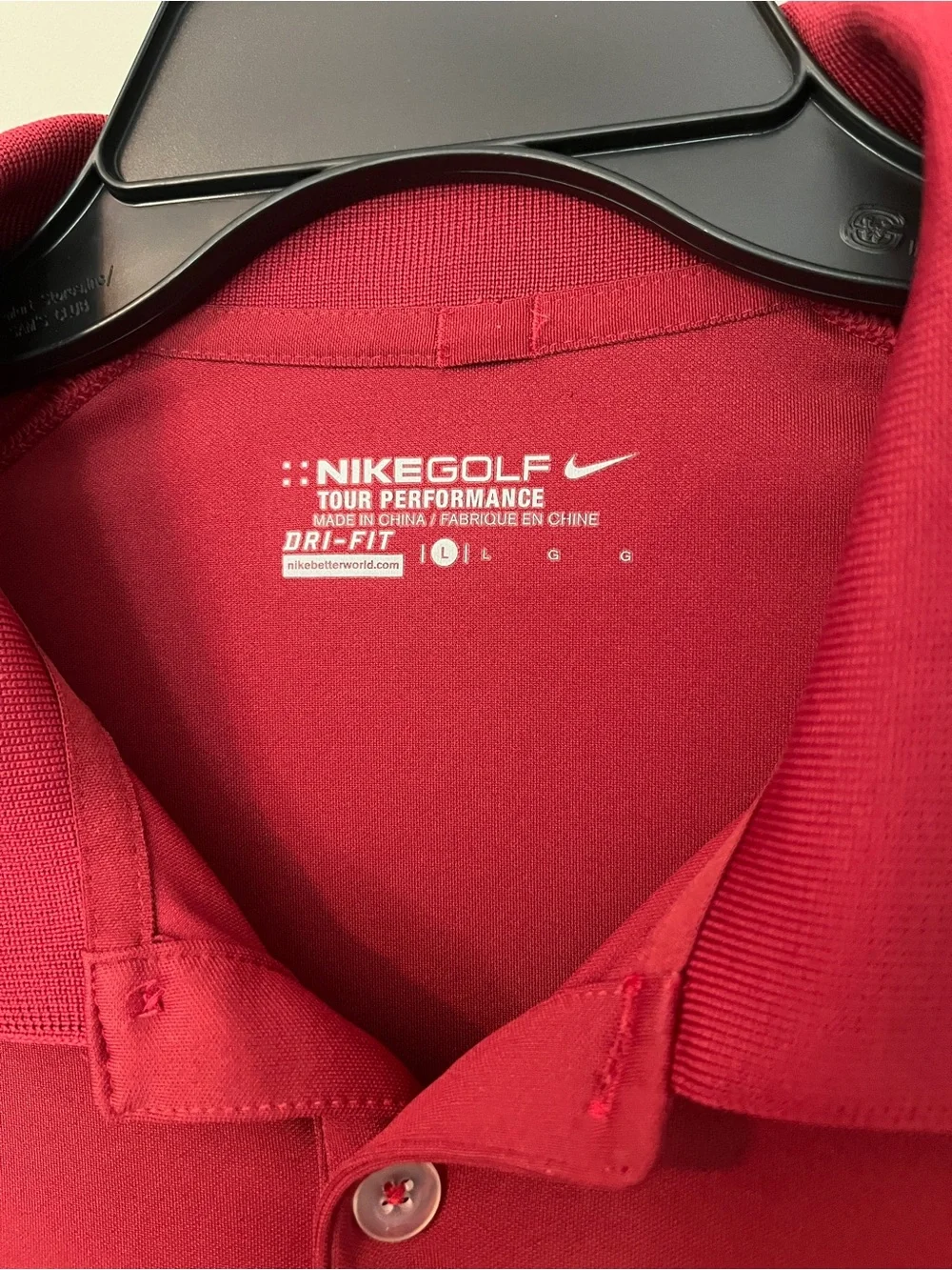 Nike Golf Men's Red Dri-FIT Polo Shirt